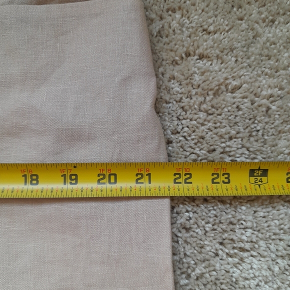 Talbots wide leg linen pants tan beige lightweight womens 14 - Picture 8 of 11